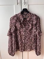 Nikkie blouse zwart/ roze- Maat 34, Verzenden, Zo goed als nieuw, Nikkie, Roze