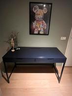 IKEA bureau Alex blauw met 2 lades, Ophalen, Gebruikt