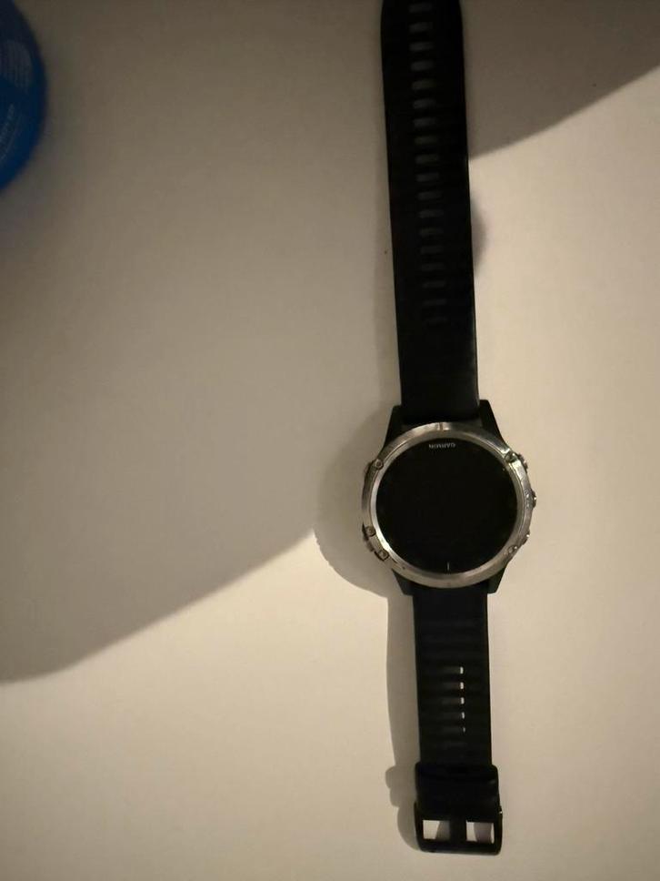 Garmin Fenix 5 Plus - Zie beschrijving, Sieraden, Tassen en Uiterlijk, Smartwatches, Zo goed als nieuw, Android, Zwart, Afstand