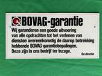 Bovag bordje kunststof. BOVAG-GARANTIE bepalingen Ca.40x19cm, Ophalen of Verzenden, Zo goed als nieuw, Formule 1