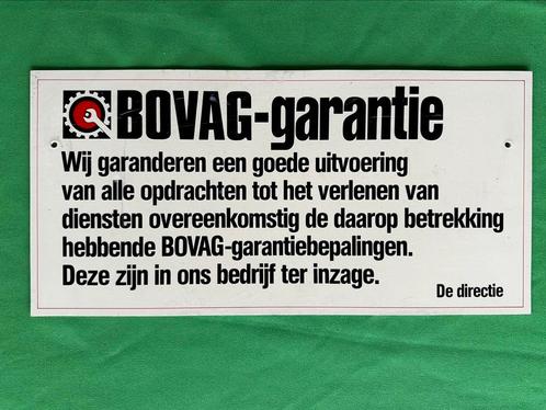 Bovag bordje kunststof. BOVAG-GARANTIE bepalingen Ca.40x19cm, Verzamelen, Automerken, Motoren en Formule 1, Zo goed als nieuw
