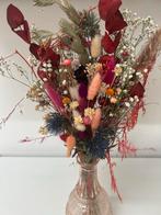 Droogbloemen boeket met vaas, Huis en Inrichting, Ophalen of Verzenden, Zo goed als nieuw