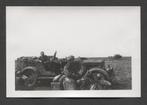 WOII foto: Duitse Kradmelders en soldaat in PKW aan het Oost, Verzamelen, Verzenden, Landmacht, Duitsland, Foto of Poster