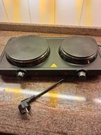 Elektrische kookplaat - 2 pits, Witgoed en Apparatuur, Kookplaten, Ophalen, Gebruikt, 3 kookzones of minder, Vrijstaand