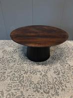 Salontafel Livingfurn rond Japandi mangohout 80cm, Info@savoireinteriors.com, Rond, Kerkstraat 135a, Minder dan 50 cm