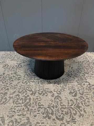 Salontafel Livingfurn rond Japandi mangohout 80cm beschikbaar voor biedingen