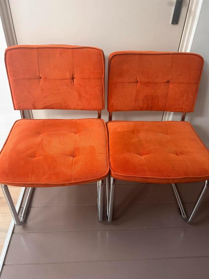 Vier eetkamerstoelen, Huis en Inrichting, Stoelen, Gebruikt, Vier, Ophalen