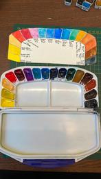 Airtight Palet met Winsor & Newton aquarelverf., Hobby en Vrije tijd, Ophalen of Verzenden, Gebruikt, Waterverf