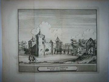 02 / Abcoude  het Slot  Kopergravure 1736 beschikbaar voor biedingen