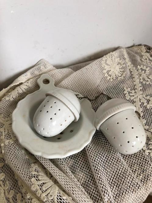 Vintage thee zeefje /thee eieren( 2), Antiek en Kunst, Antiek | Keukenbenodigdheden, Ophalen of Verzenden