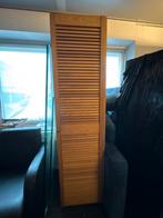 Houten kast met deur en planken, Huis en Inrichting, Kasten | Boekenkasten, Minder dan 50 cm, Gebruikt, Ophalen of Verzenden, 25 tot 50 cm