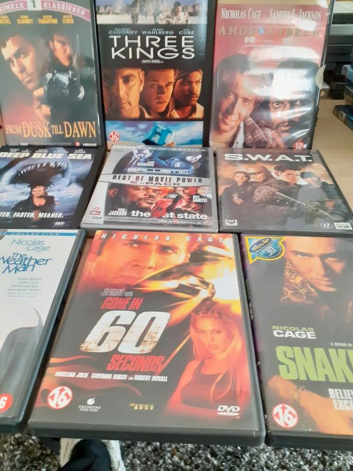 DVD Collectie: Clooney, Jackson, Cage - Diverse Films, Cd's en Dvd's, Dvd's | Actie, Gebruikt, Ophalen of Verzenden