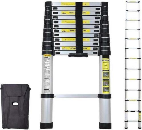 Nieuwe telescopische ladder 4,4 meter telescoopladder, Doe-het-zelf en Verbouw, Ladders en Trappen, Nieuw, 4 meter of meer, Opvouwbaar of Inschuifbaar