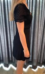 Zwart Overslagjurkje Melting Stockholm - Maat S, Zwart, Ophalen of Verzenden, Zo goed als nieuw, Maat 36 (S)