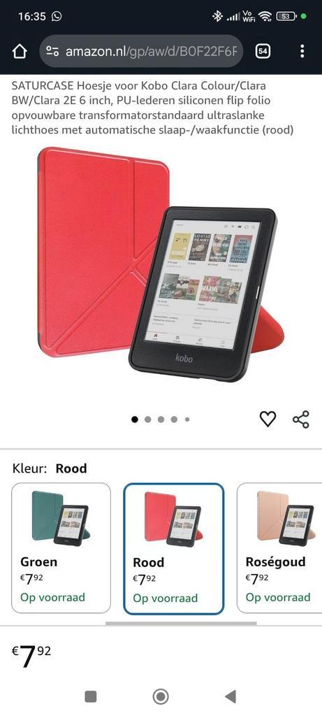 Hoesje voor e-reader *NIEUW*, Computers en Software, E-readers, Nieuw, 6 inch of minder, Ophalen of Verzenden