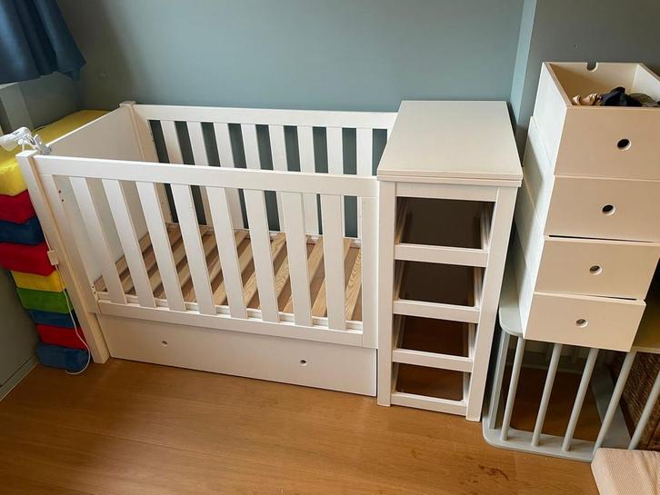 Holland Combi Ledikant met Matras en Lades, Kinderen en Baby's, Babywiegjes en Ledikanten, Gebruikt, Ledikant, Ophalen