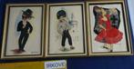 GALLARDA VINTAGE * Geborduurde Kaarten! 4 x *, Antiek en Kunst, Verzenden