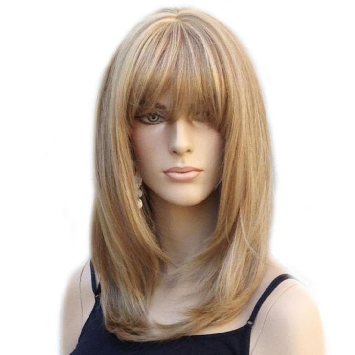 Pruik schouderlang steil haar model Lollipop blondmix F14/22, Sieraden, Tassen en Uiterlijk, Uiterlijk | Haarverzorging, Nieuw