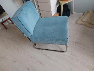 Zuiver stoel - blauwe ribstof beschikbaar voor biedingen