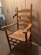 Mooie houten stoel met armleuningen, Ophalen, Bruin, Zo goed als nieuw, Eén