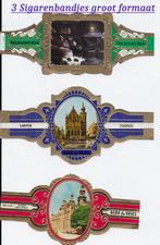 3 Sigarenbandjes groot formaat, Verzamelen, Verzenden, Zo goed als nieuw, Sigarenbandjes