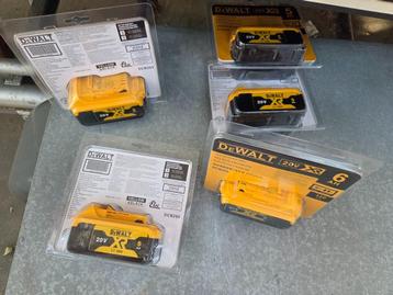 Dewalt accu's nieuw & gebruikte (ook voor flexvolt serie!!) beschikbaar voor biedingen