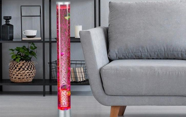 Lamp met verschillende kleuren en visjes, Huis en Inrichting, Lampen | Vloerlampen, Nieuw, Minder dan 100 cm, Kunststof, Ophalen of Verzenden