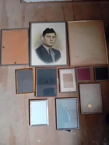 11 vintage oude fotolijsten diverse maten foto lijst beschikbaar voor biedingen