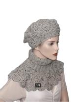 col setje met baret nr. 20, Handgemaakt, Verzenden, Nieuw, Sjaal