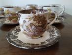 Koffieservies, 9 kop en schotels ,Palissy game series, Ophalen of Verzenden, Zo goed als nieuw, Overige stijlen, Kop(pen) en/of Schotel(s)