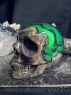 Skull van vulkaan agaat, uv-gevoelig, Ophalen of Verzenden, Mineraal