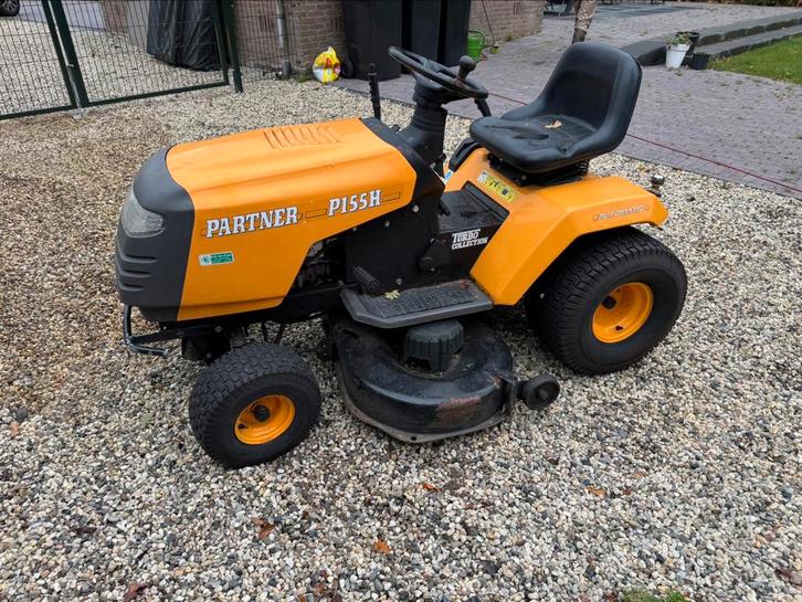 Zitmaaier Partner P155H, Tuin en Terras, Zitmaaiers, Gebruikt, 90 tot 120 cm, Elektrische starter, Ophalen