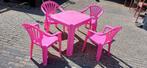 Schattige tafel en 4 bijpassende stoelen., Ophalen, Zo goed als nieuw, Tafel(s) en Stoel(en)