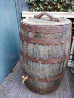 Houten wijnvat / regenton, Tuin en Terras, Regentonnen, 150 liter of meer, Ophalen, Zo goed als nieuw, Hout