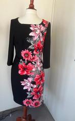 Frank Lyman elegante jurk zwart/bloemenprint 3/4 mouw 40/42, Maat 38/40 (M), Overige kleuren, Verzenden, Nieuw