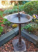 Groot Staand Vogelbad Vogel Voederschaal Gietijzer Nieuw, Tuin en Terras, Ophalen of Verzenden, Nieuw