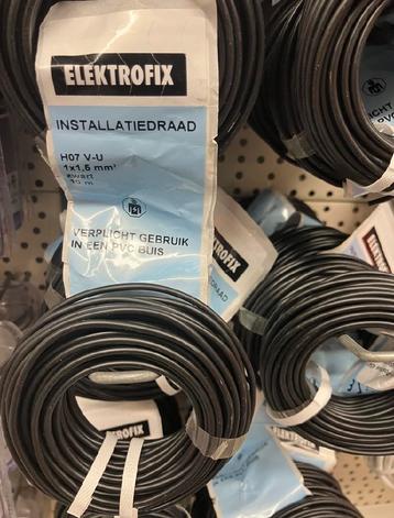 VD-draad zwart, 50 rollen (5 meter per rol) beschikbaar voor biedingen