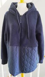 Donkerblauw vest/jas met capuchon maat L, Ophalen of Verzenden, Nieuw, Maat 52/54 (L), Blauw