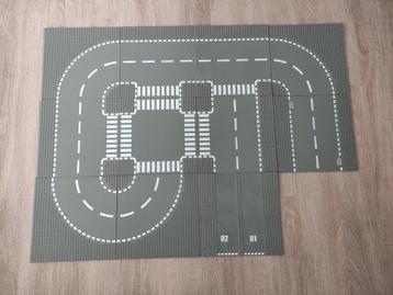 11 Lego City wegenplaten wegplaten donkergrijs zwart  beschikbaar voor biedingen
