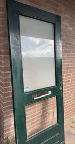 Voordeur met helder glas, Ophalen, Gebruikt, 200 tot 215 cm, Glas