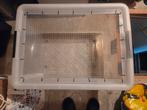 Hamster noodbox/vakantiebox met gaas, Minder dan 60 cm, Kooi, Minder dan 75 cm, Ophalen of Verzenden