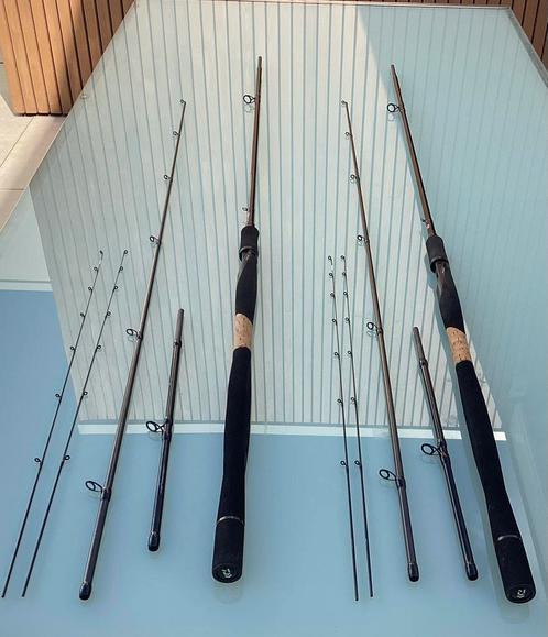 Te koop als nieuw 2 x Daiwa Airity 9-10 ft Feeder hengels, Watersport en Boten, Hengelsport | Algemeen, Zo goed als nieuw, Werphengel