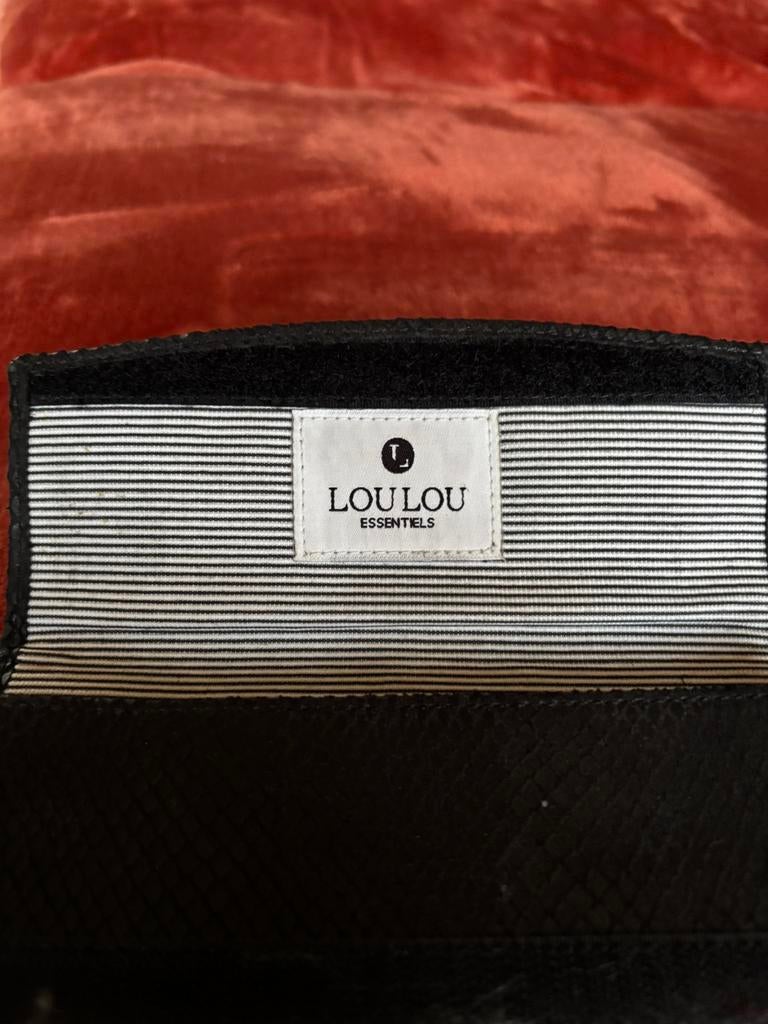 Leren portemonnee merk Loulou, Overige merken, Zwart, Ophalen of Verzenden, Zo goed als nieuw