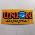 Leuke oude sticker.   UNION Fietsen., Verzamelen, Ophalen of Verzenden, Zo goed als nieuw, Overige typen