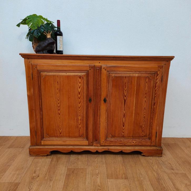 Vintage landelijke grenen dressoir commode wandkast, Huis en Inrichting, Kasten | Ladekasten, Gebruikt, Minder dan 100 cm, 100 tot 150 cm