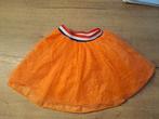Oranje glitter rokje koningsdag/voetbal/carnaval, Ophalen of Verzenden, Zo goed als nieuw, Jongen of Meisje, Jurk of Rok