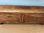 Acacia Houten TV Meubel, Ophalen, Gebruikt, 150 tot 200 cm, Minder dan 50 cm