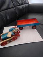👉 Gescha tractor met aanhanger, Antiek en Kunst, Antiek | Speelgoed, Ophalen of Verzenden