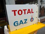 Total Gaz emaille reclamebord, Verzamelen, Merken en Reclamevoorwerpen, Reclamebord, Gebruikt, ., Ophalen of Verzenden