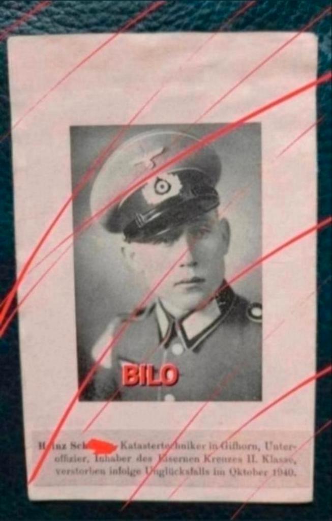 WO2 Duits sterbebild Crooswijk Rotterdam 1940 Ysselsteyn WW2, Verzamelen, Bidprentjes en Rouwkaarten, Bidprentje, Ophalen of Verzenden